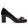 Zapatos elegantes de mujer 1265 charol negro