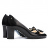 Zapatos elegantes de mujer 1265 charol negro
