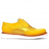 Zapatos casuales para mujer 663-1 amarillo combinado
