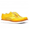 Zapatos casuales para mujer 663-1 amarillo combinado