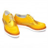 Zapatos casuales para mujer 663-1 amarillo combinado