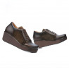 Zapatos casuales para mujer 668 café combinado