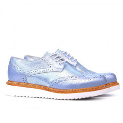 Zapatos casuales de mujer 663-1 azul nácar combinado