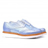 Zapatos casuales de mujer 663-1 azul nácar combinado