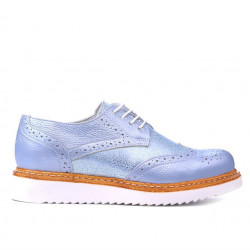 Zapatos casuales de mujer 663-1 azul nácar combinado