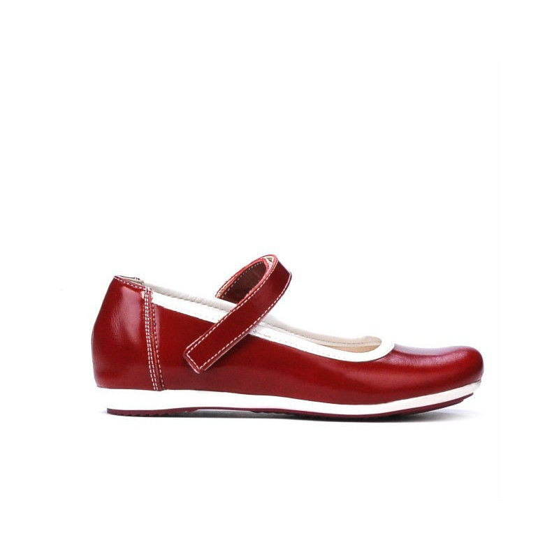 Zapatos para niños 151 charol burdeos