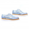 Zapatos casuales de mujer 663-1 azul nácar combinado