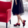 Zapatos casuales mujer 684 a rojo