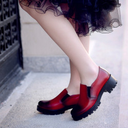Zapatos casuales mujer 684 a rojo