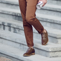 Zapatos casuales / elegantes para hombres 847 marrón