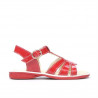 Sandalias niños pequeños 53-1c charol rojo