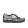 Zapatos niños pequeños 60c plateado nacarado