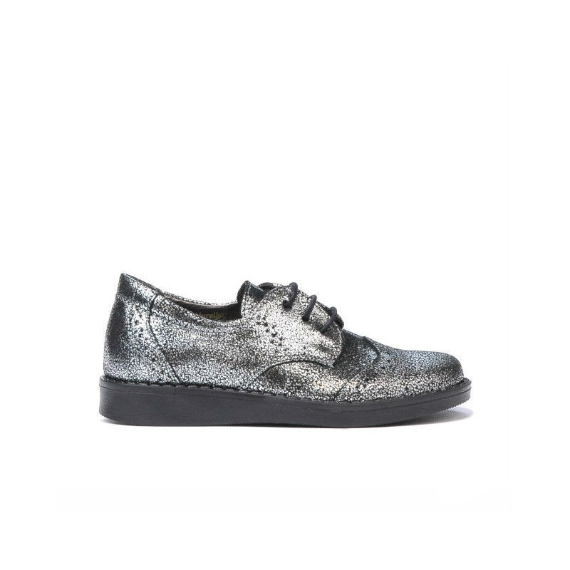 Zapatos niños pequeños 60c plateado nacarado