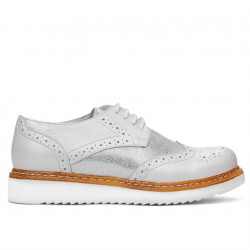 Zapatos casuales de mujer 663-1 blanco nacarado combinado