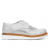 Zapatos casuales de mujer 663-1 blanco nacarado combinado