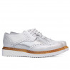 Zapatos casuales de mujer 663-1 blanco nacarado combinado