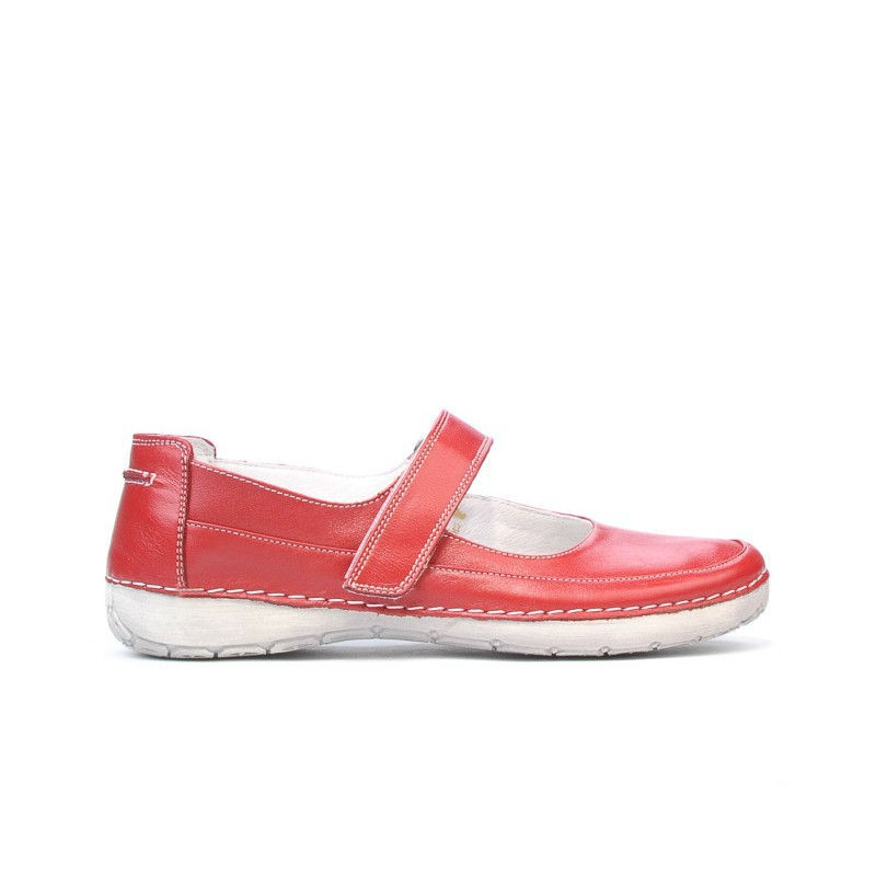 Mocasines mujer 685 rojo