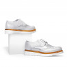 Zapatos casuales de mujer 663-1 blanco nacarado combinado
