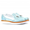 Zapatos casuales de mujer 659 turquesa combinado