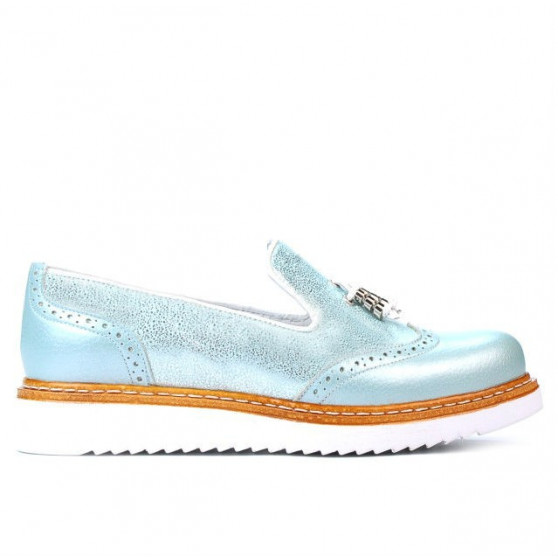 Zapatos casuales de mujer 659 turquesa combinado