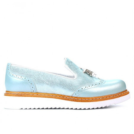 Zapatos casuales de mujer 659 turquesa combinado