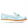 Zapatos casuales de mujer 659 turquesa combinado