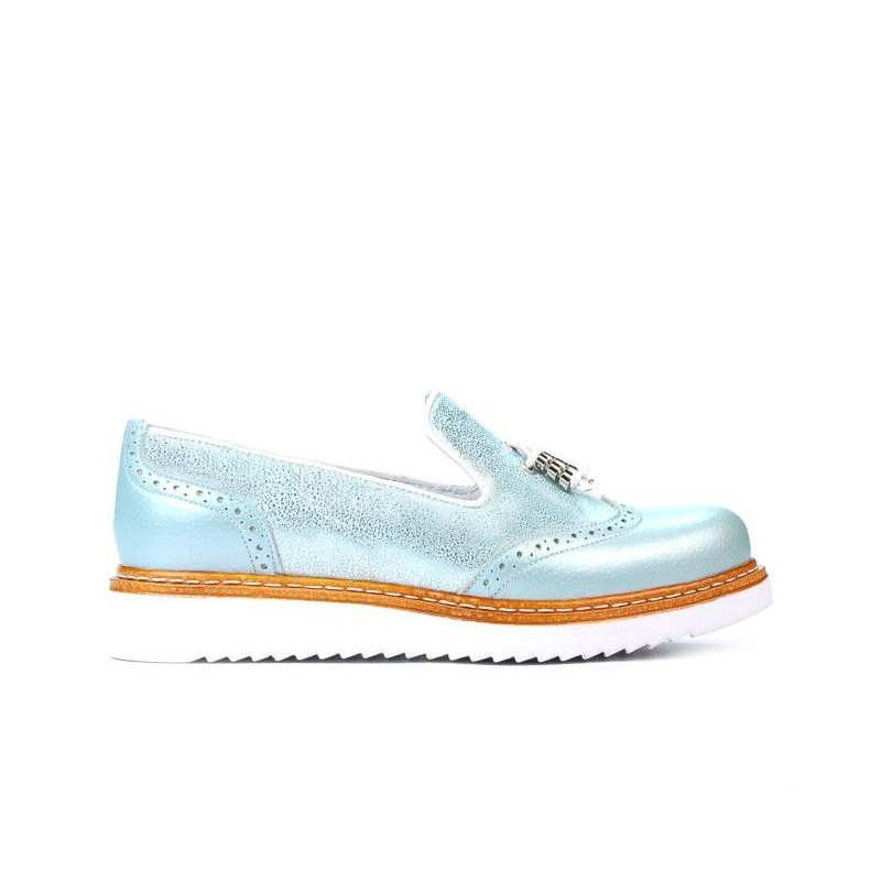 Zapatos casuales de mujer 659 turquesa combinado