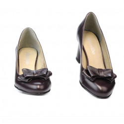 Zapatos elegantes mujer 1265 burdeos