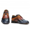 Zapatos casuales/elegantes para hombres 874 índigo+marrón