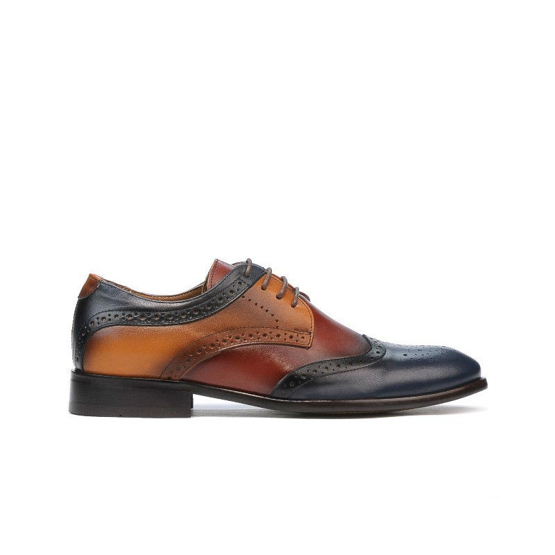 Zapatos casuales/elegantes para hombres 874 índigo+marrón