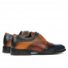 Zapatos casuales/elegantes para hombres 874 índigo+marrón