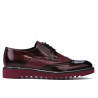 Zapatos casuales hombre 831 charol burdeos combinado