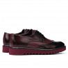 Zapatos casuales hombre 831 charol burdeos combinado