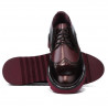 Zapatos casuales hombre 831 charol burdeos combinado