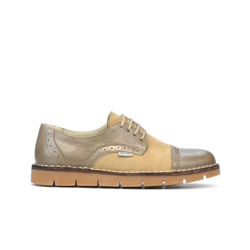 Zapatos casuales de mujer 7001-1 arena combinada