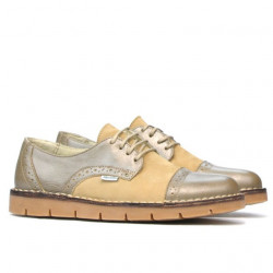 Zapatos casuales de mujer 7001-1 arena combinada