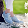 Zapatos casuales de mujer 663-1 azul nácar combinado