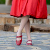 Mocasines mujer 685 rojo