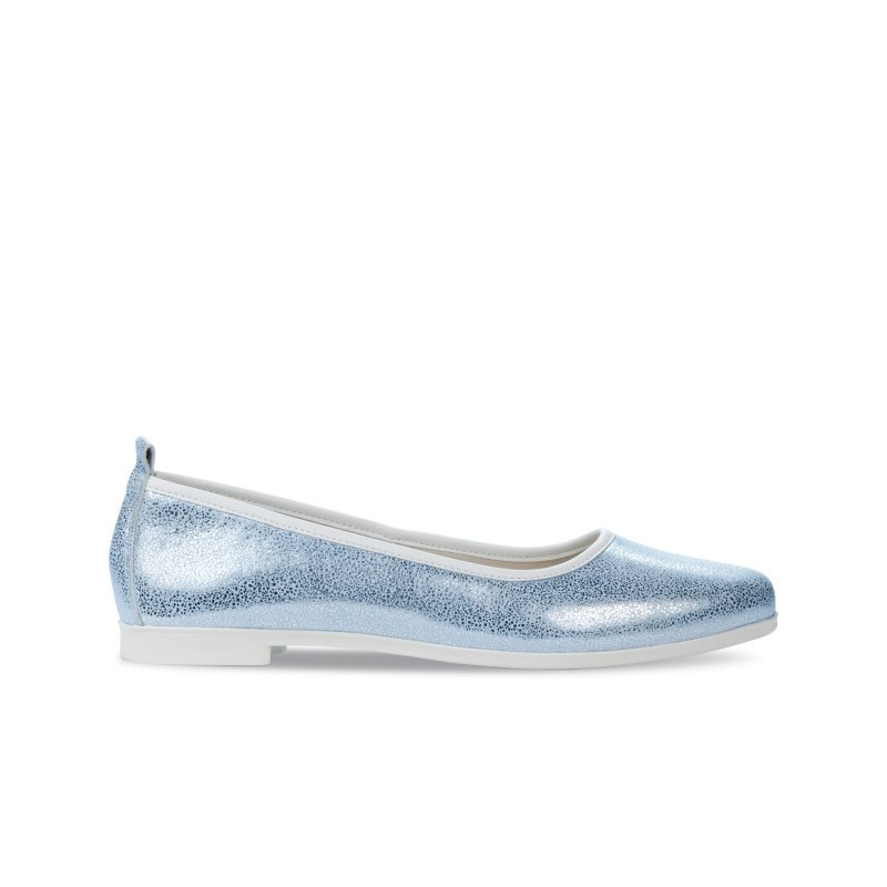 Bailarinas para mujer 687 azul celeste perlado