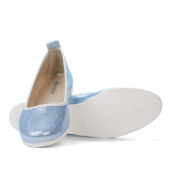 Bailarinas para mujer 687 azul celeste perlado
