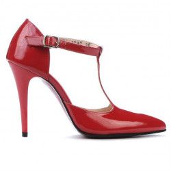 Sandalias de mujer 1237 charol rojo