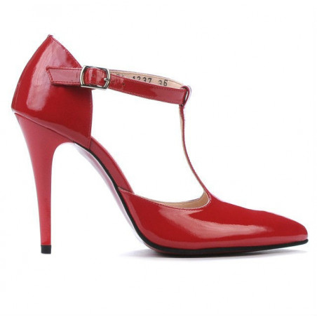 Sandalias de mujer 1237 charol rojo