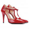 Sandalias de mujer 1237 charol rojo