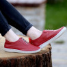 Mocasines de mujer 688 rojo