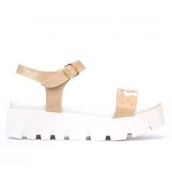 Sandalias mujer 5034 charol nude