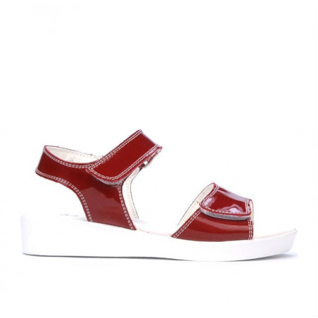 Sandalias para niños 532 charol burdeos