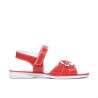 Sandalias para niños pequeños 55c charol rojo coral
