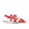 Sandalias para niños pequeños 55c charol rojo coral