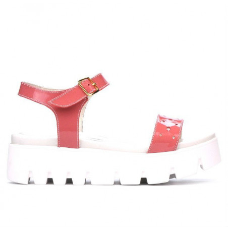 Sandalias de mujer 5034 charol rosa