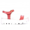 Sandalias de mujer 5034 charol rosa